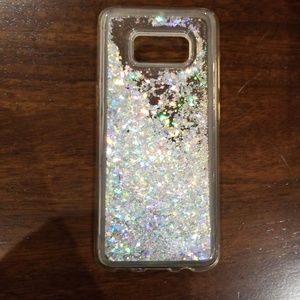 Samsung galaxy s8 floating glitter phone case